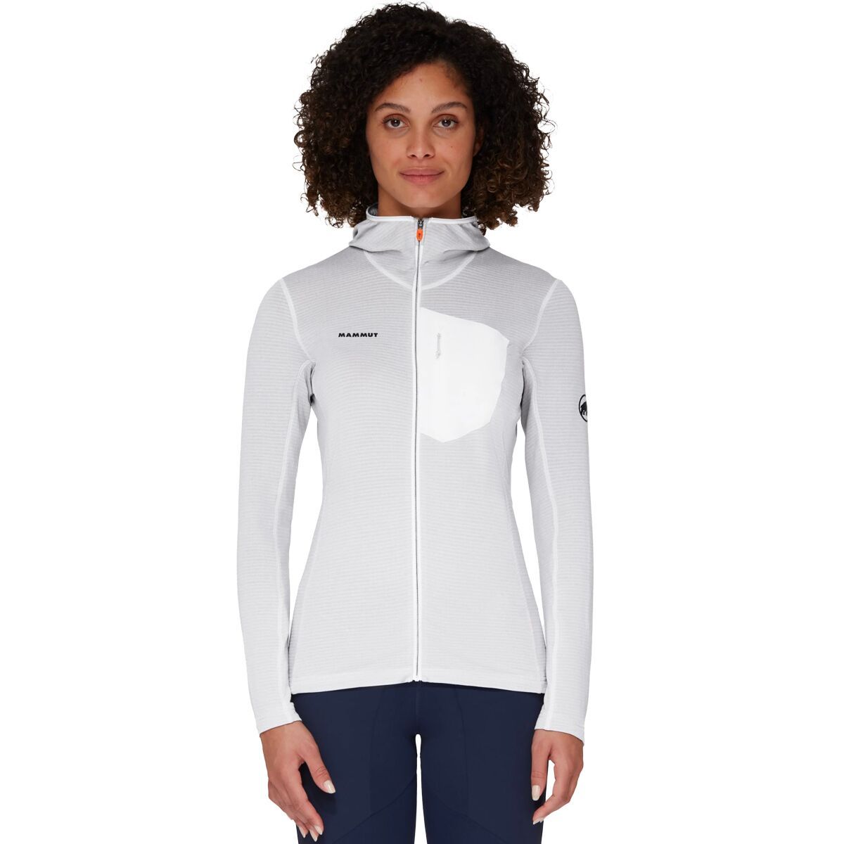 Mammut Aenergy Light ML Hooded Jacket - Women's White/Highway, M