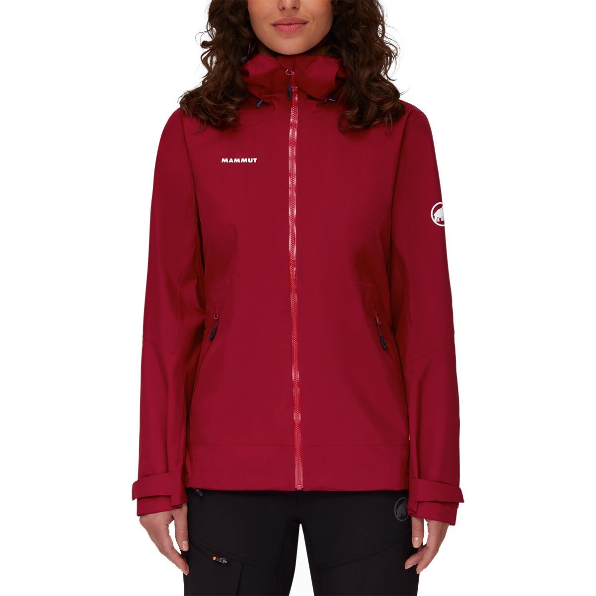 Mammut Convey Tour HS Hooded Jacket - Women's Blood Red/Black, XS