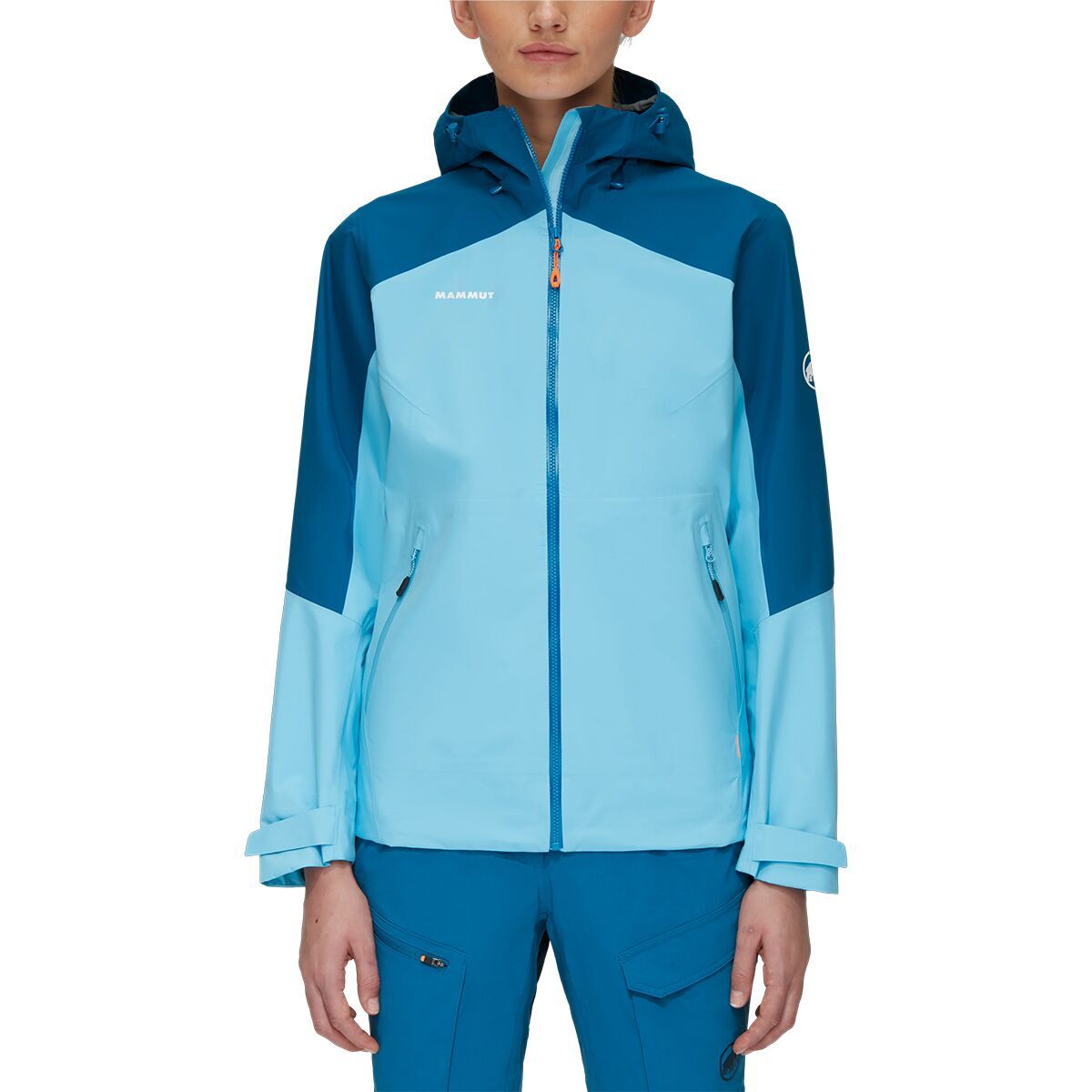 Mammut Convey Tour HS Hooded Jacket - Women's Cool Blue/Deep Ice, XXL