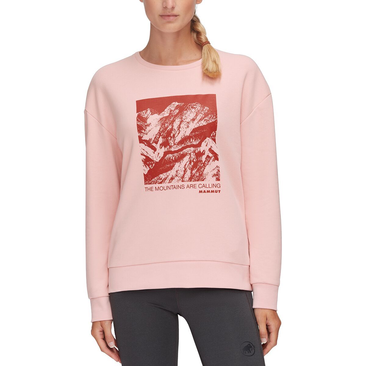 Mammut Mammut Core ML Crew Neck Sweatshirt - Women's Powder Rose, XL