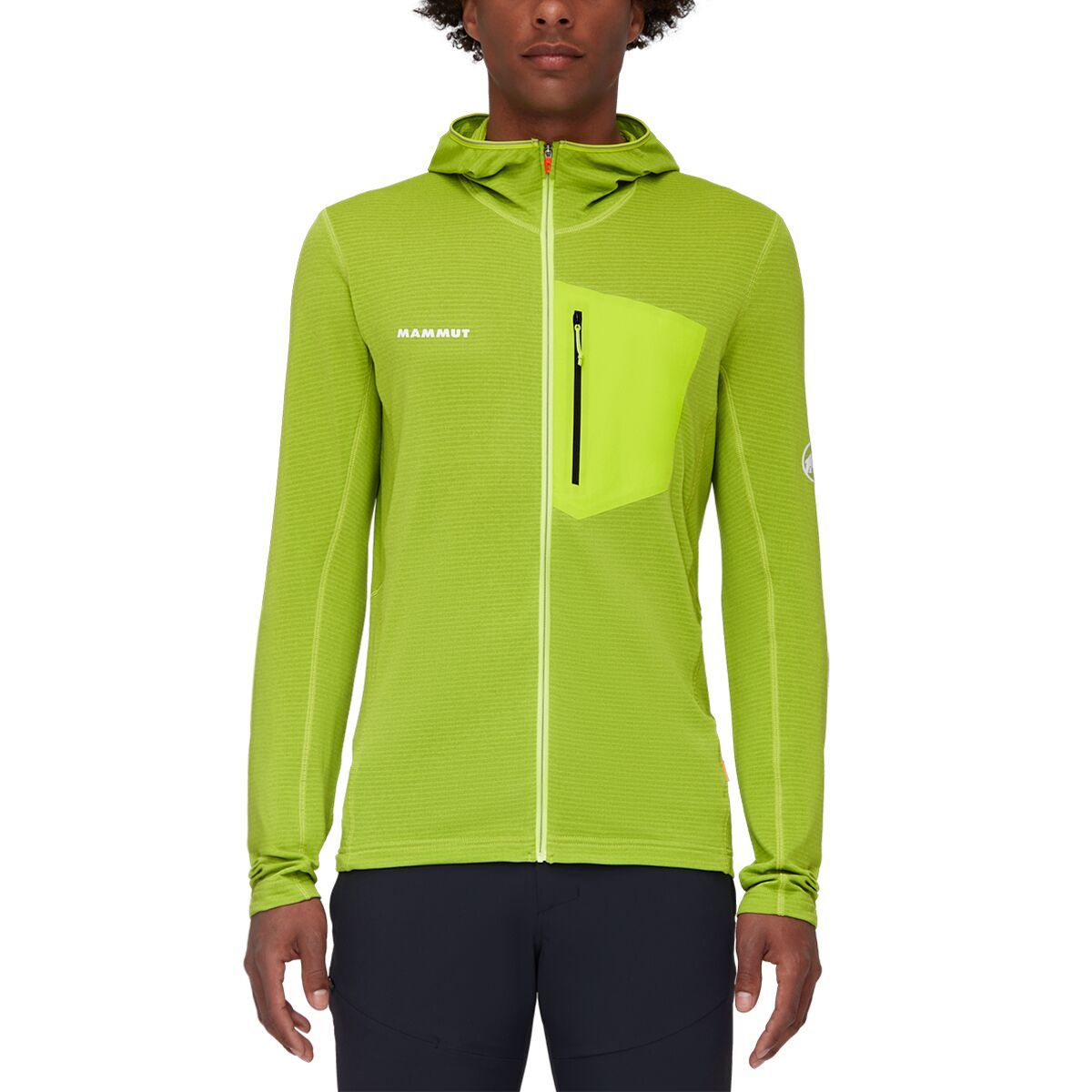 Mammut Aenergy Light ML Hooded Jacket - Men's Highlime/Granit, XXL