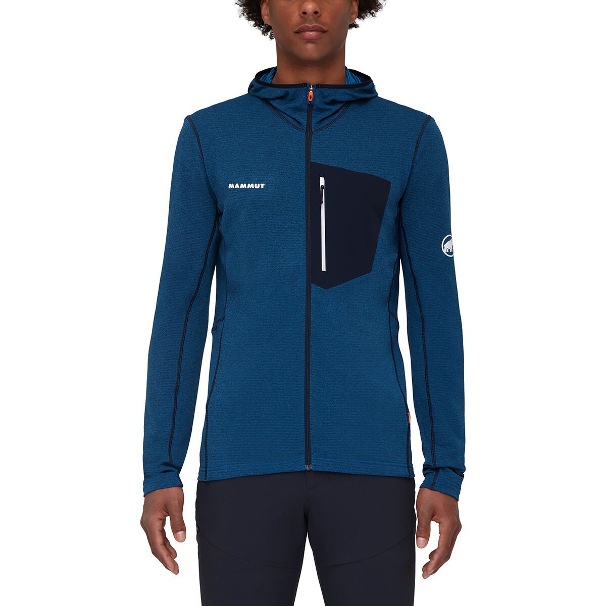 Mammut Aenergy Light ML Hooded Jacket - Men's Ice/Marine, M