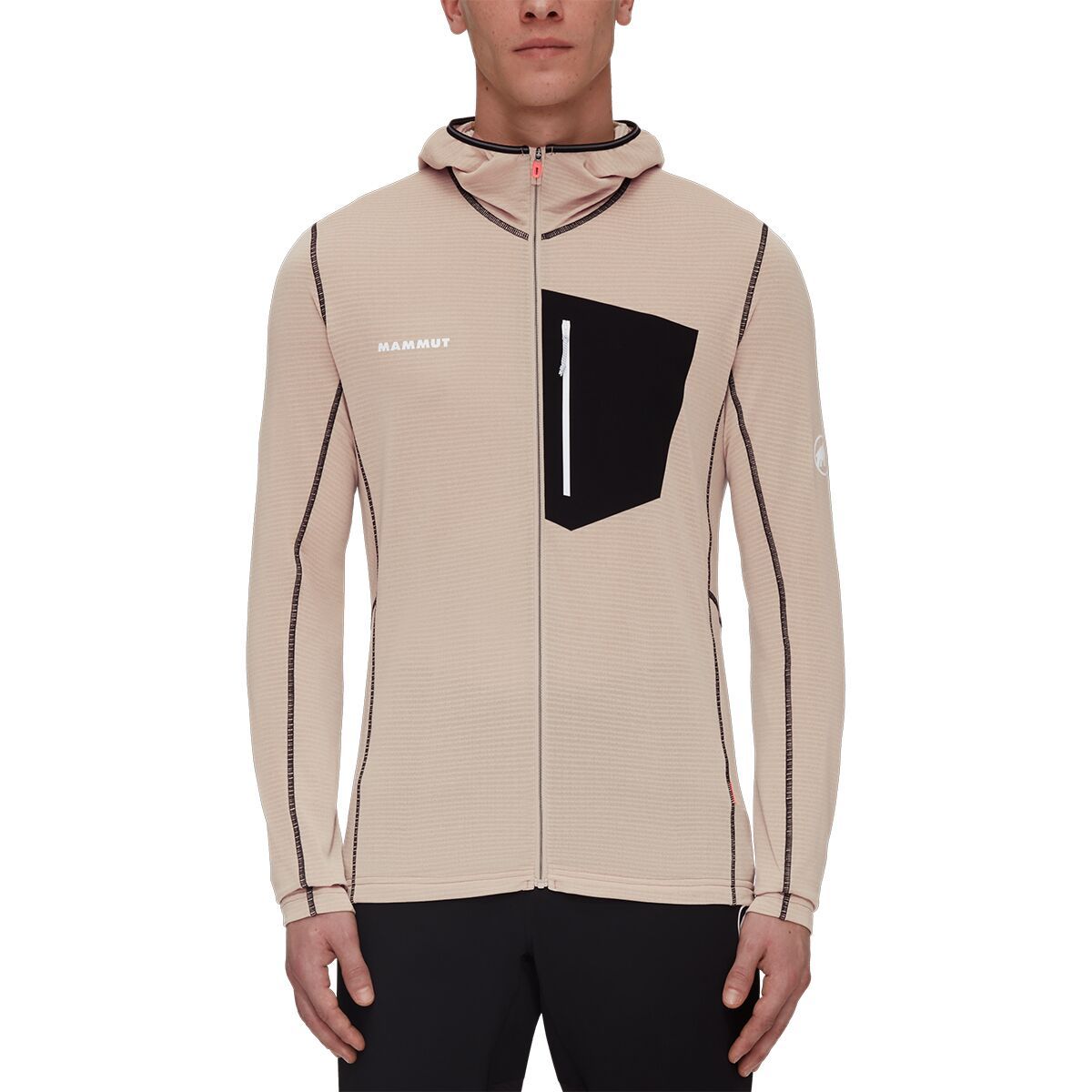 Mammut Aenergy Light ML Hooded Jacket - Men's Savannah/Black, L