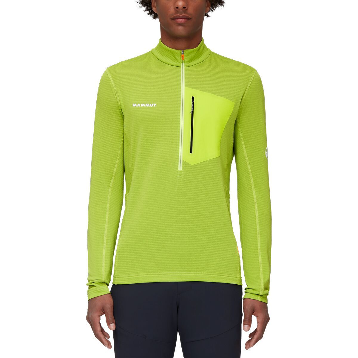Mammut Aenergy Light ML Half-Zip Pullover - Men's Highlime/Granit, XXL
