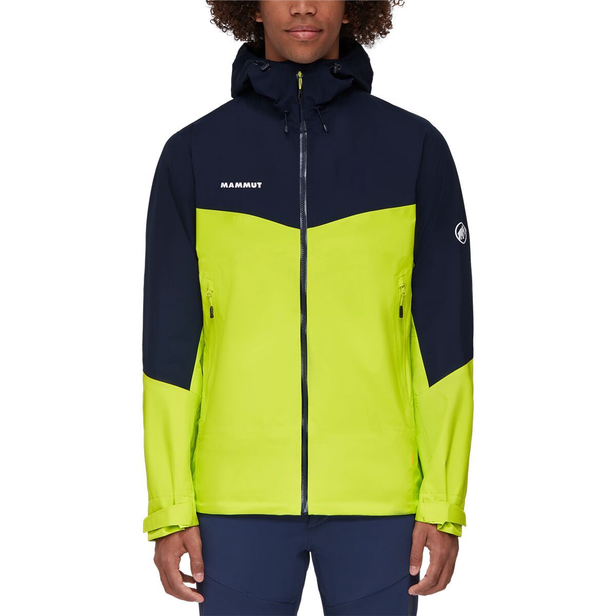 Mammut Convey Tour HS Hooded Jacket - Men's Highlime/Marine, XL