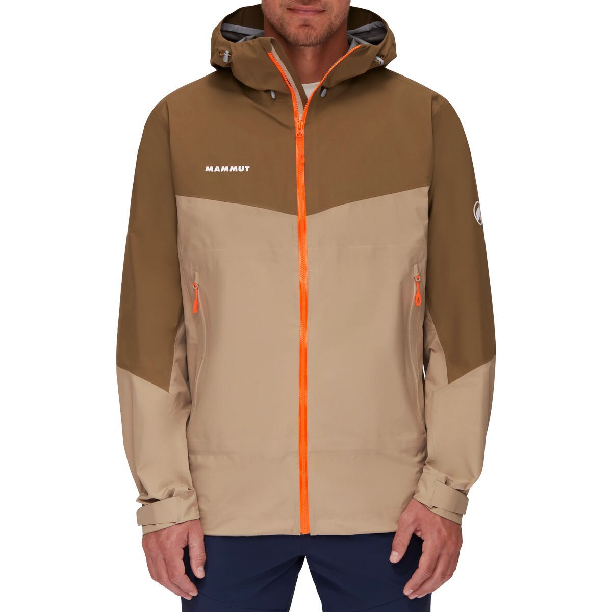 Mammut Convey Tour HS Hooded Jacket - Men's Safari/Dark/Sand, XXL