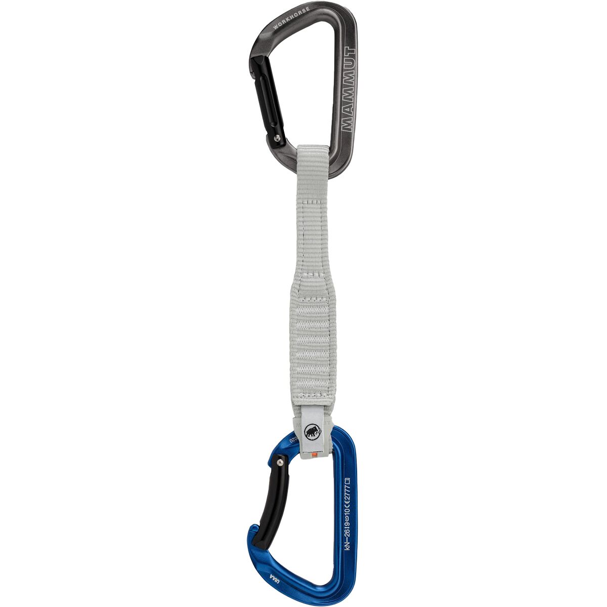 Image of Mammut Workhorse Keylock Quickdraw Grey/Blue, 17cm