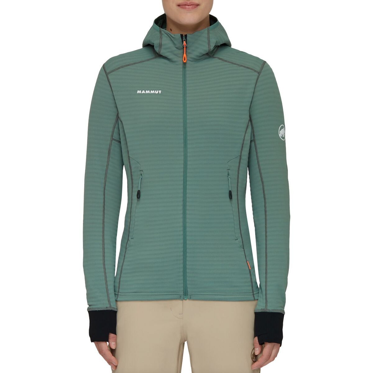 Mammut Taiss Light ML Hooded Jacket - Women's Dark Jade/Black, M