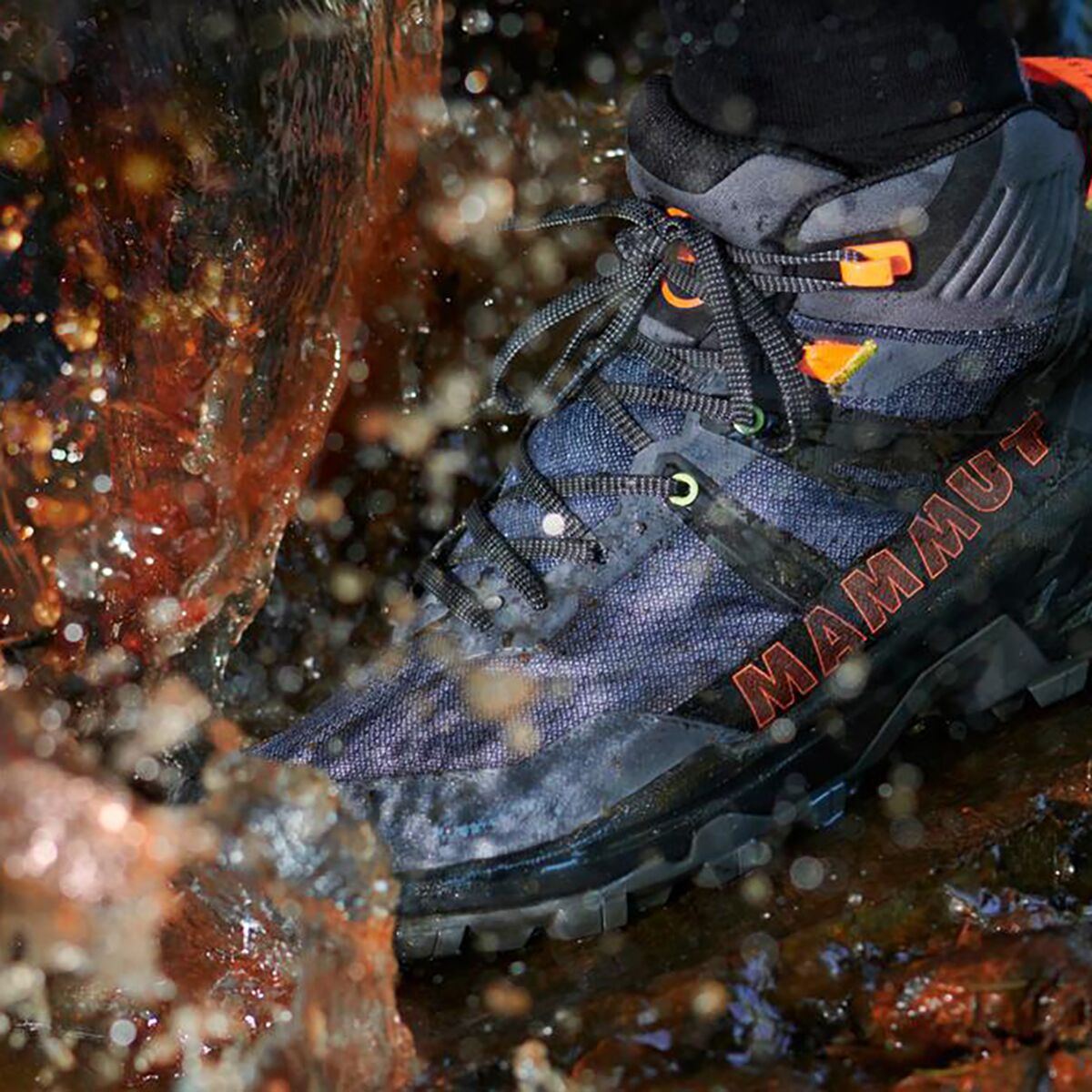  Sertig II Mid GTX Mens Hiking Shoes Sz‎ 11.5 Athletic Dark Tin Sneakers Buy Mammut Sertig II Mid GTX dark titanium/vibrant orange  main image 3