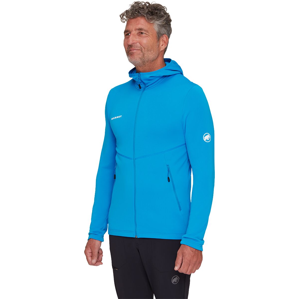 Image of Mammut Aconcagua Light ML Hooded Jacket - Men's Glacier Blue, XL