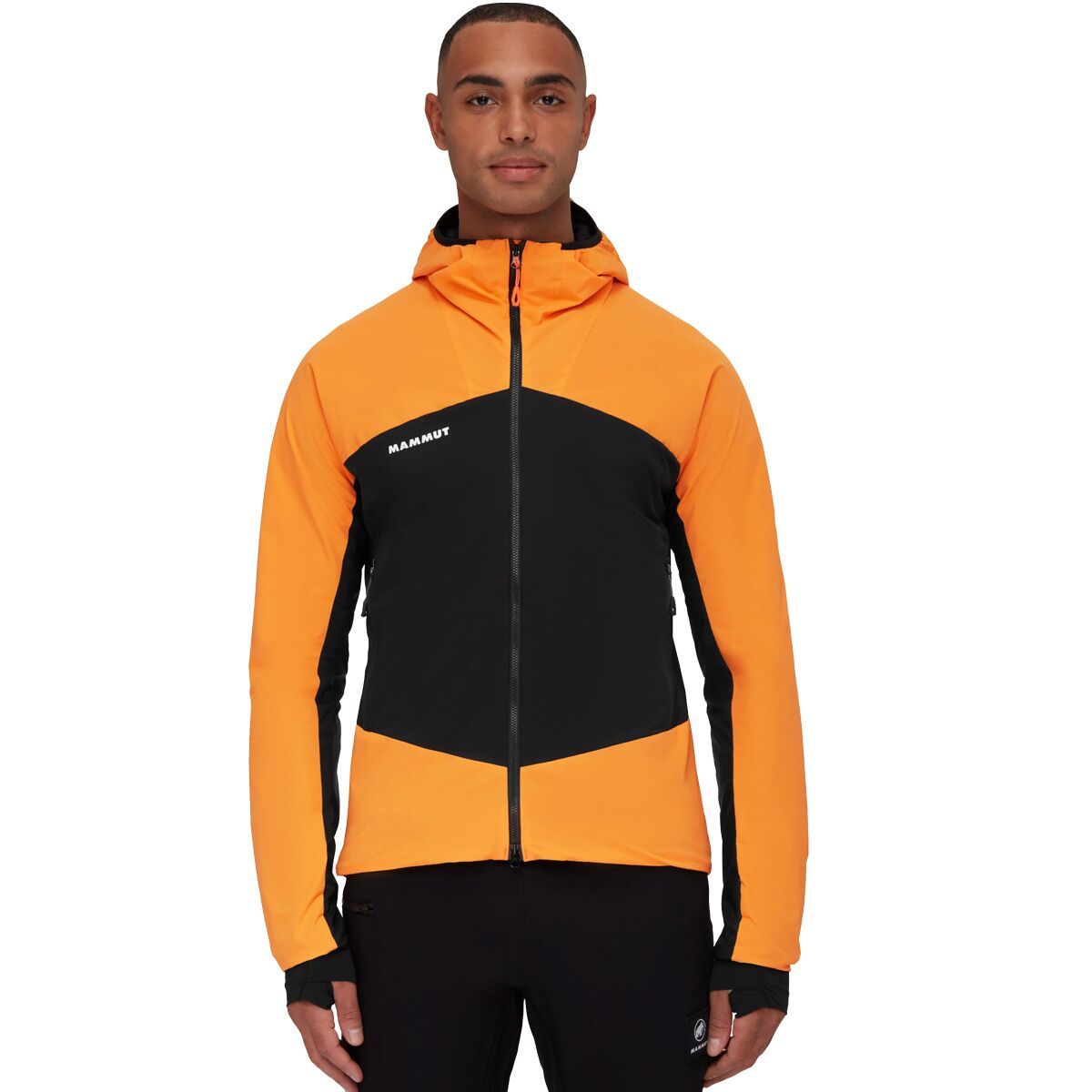 Mammut Taiss IN Hybrid Hooded Jacket - Men's Tangerine/Black, XL