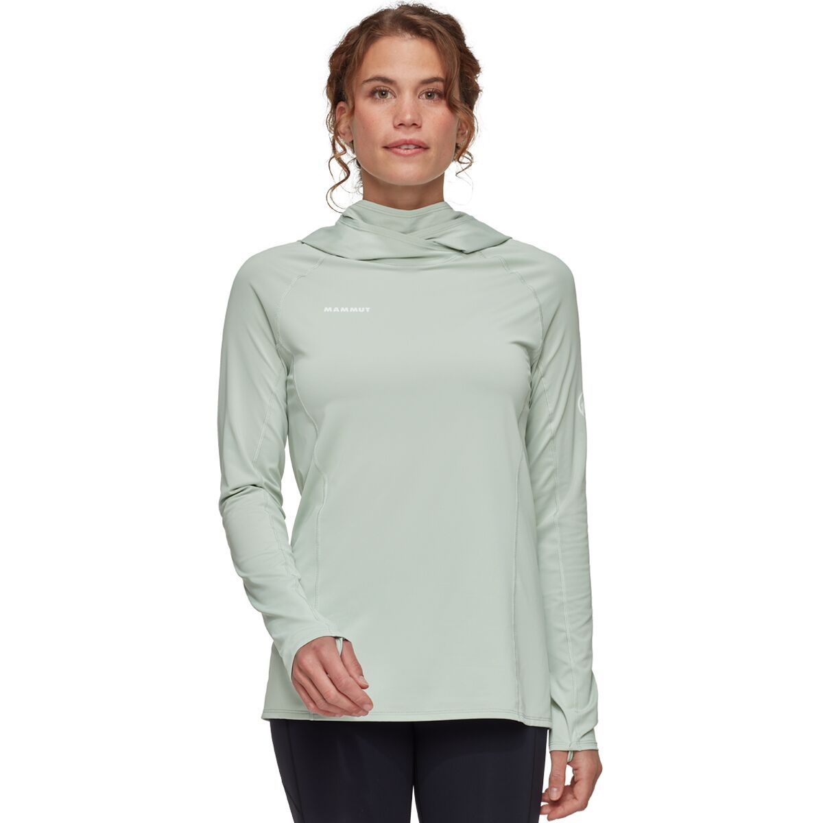 Image of Mammut Selun FL Sun Hoodie - Women's Silver Sage, L