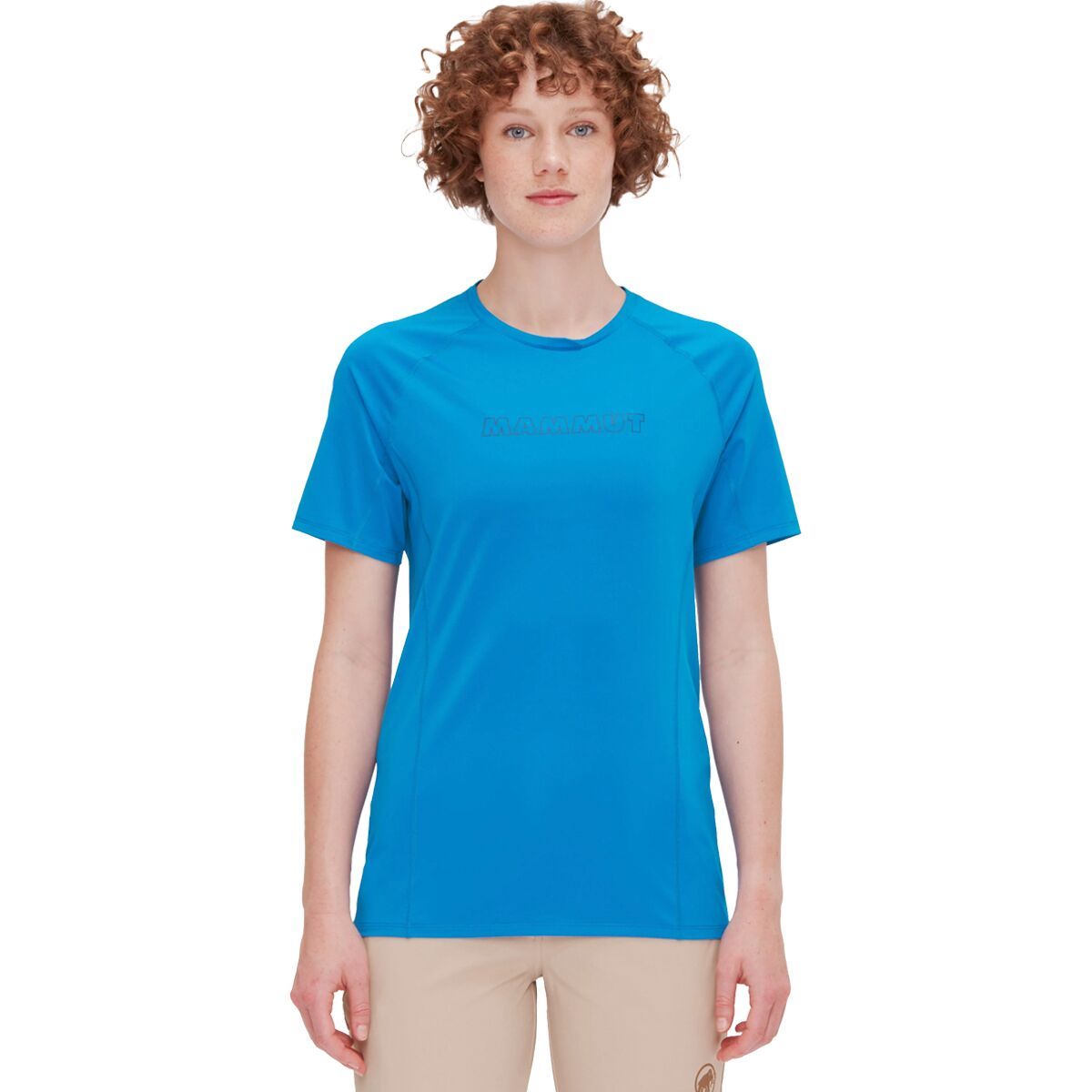 Image of Mammut Selun FL T-Shirt Logo - Women's Glacier Blue, XL