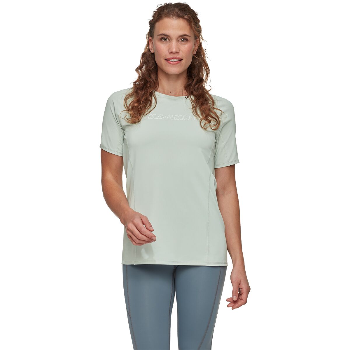 Image of Mammut Selun FL Logo T-Shirt - Women's Silver Sage, XS