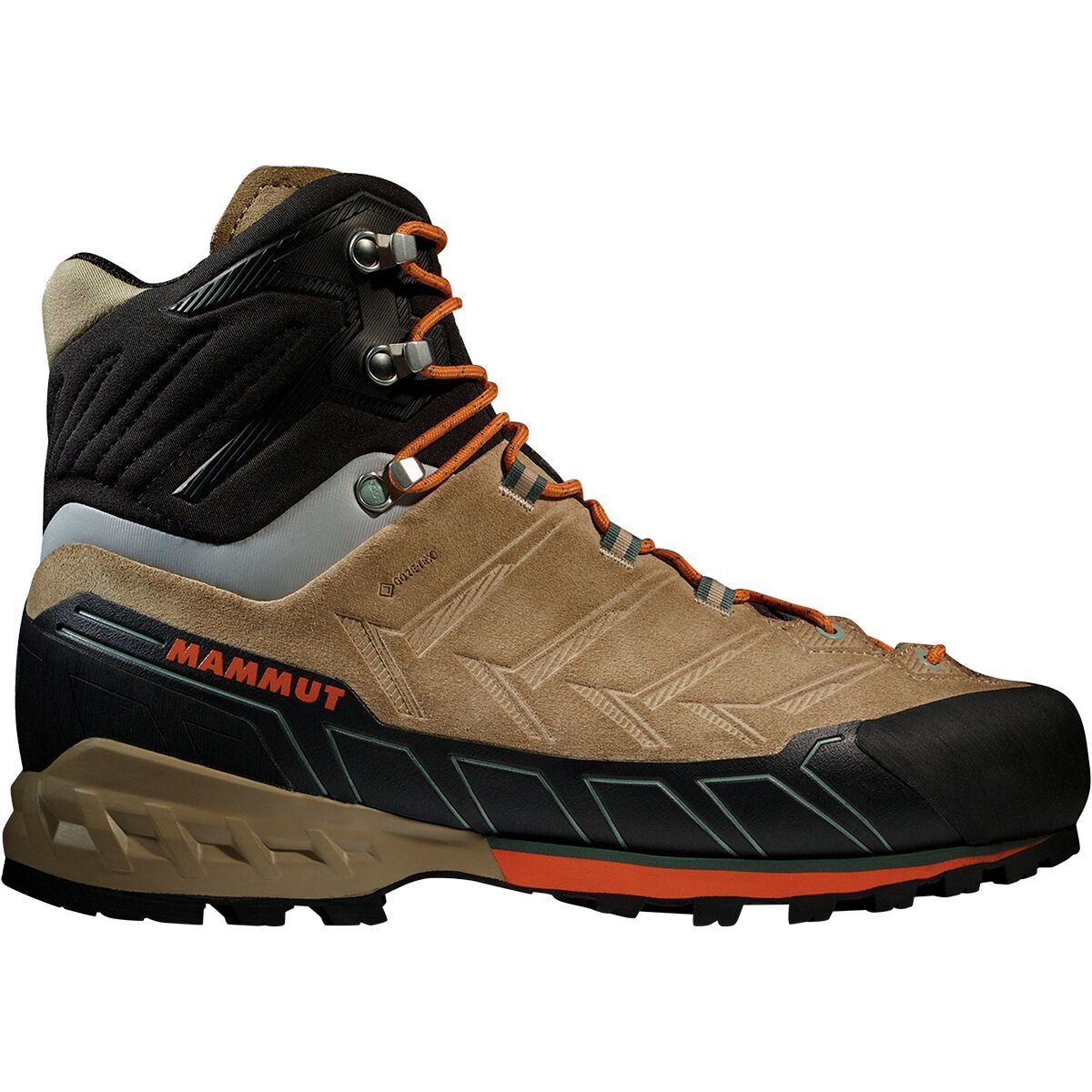 Mammut Kento Tour High GTX Mountaineering Boot - Men's Savannah/Dark Tangerine, US 14.0/UK 13.0