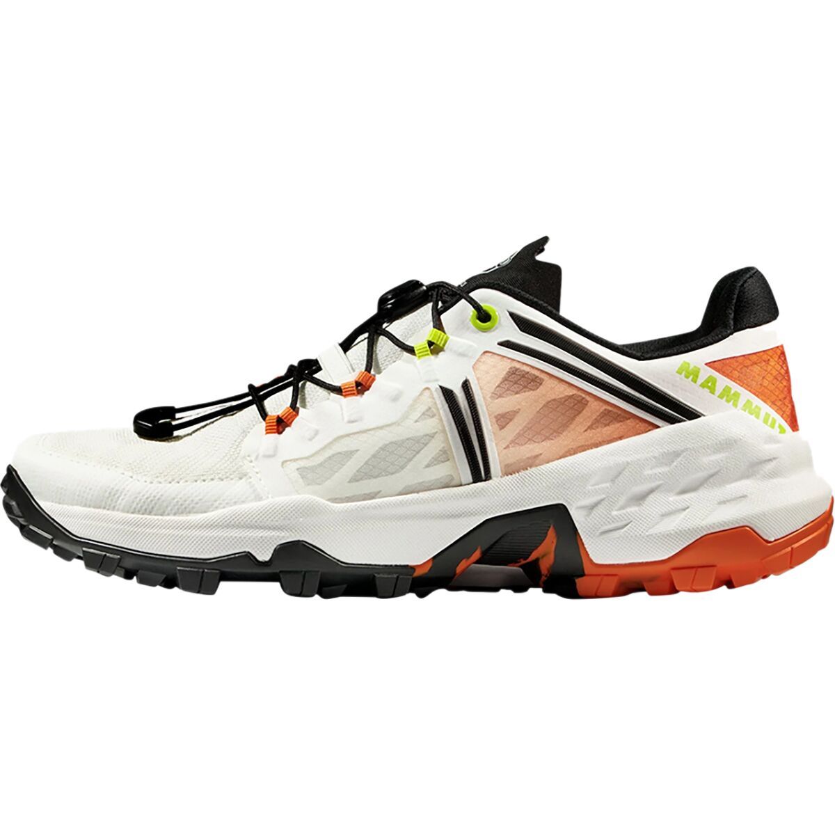 Image of Mammut Sertig Low Trail Running Shoe - Women's White/Dark Tangerine, 8.0
