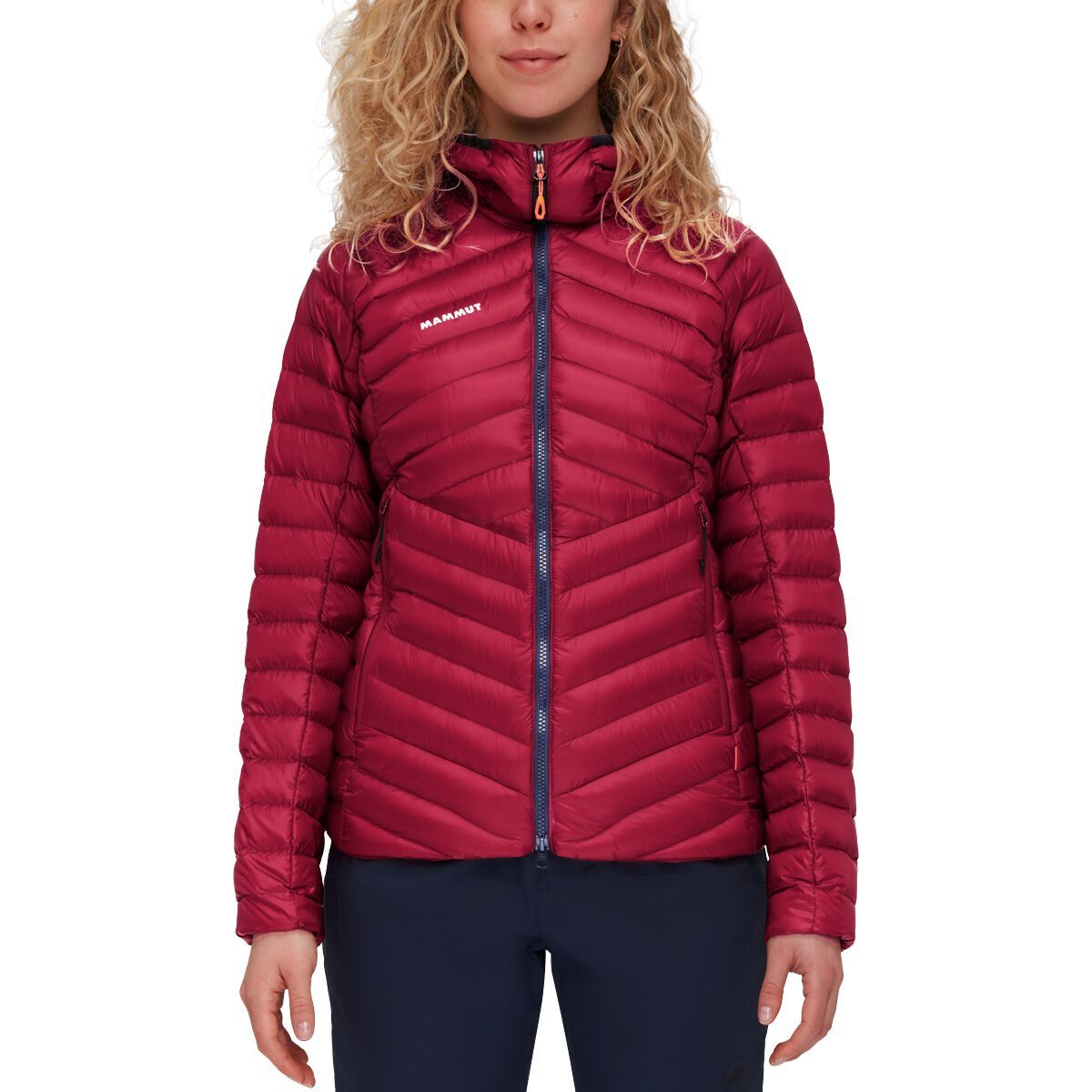 Mammut Broad Peak IN Hooded Jacket - Women's Blood Red/Marine, XXL