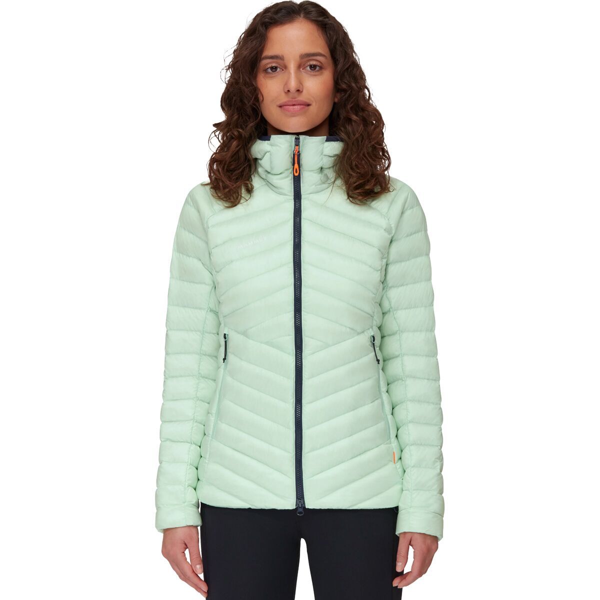 Mammut Broad Peak IN Hooded Jacket - Women's Neo Mint/Marine, L