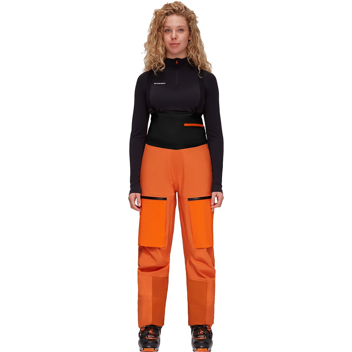 Image of Mammut Eiger Free Pro HS Bib Pant - Women's Solar Dust/Arumita, 16/Reg