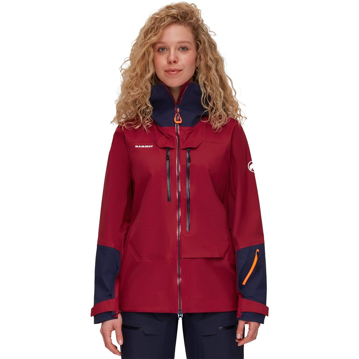 Mammut Haldigrat Air HS Hooded Jacket - Women's Blood Red/Marine, L