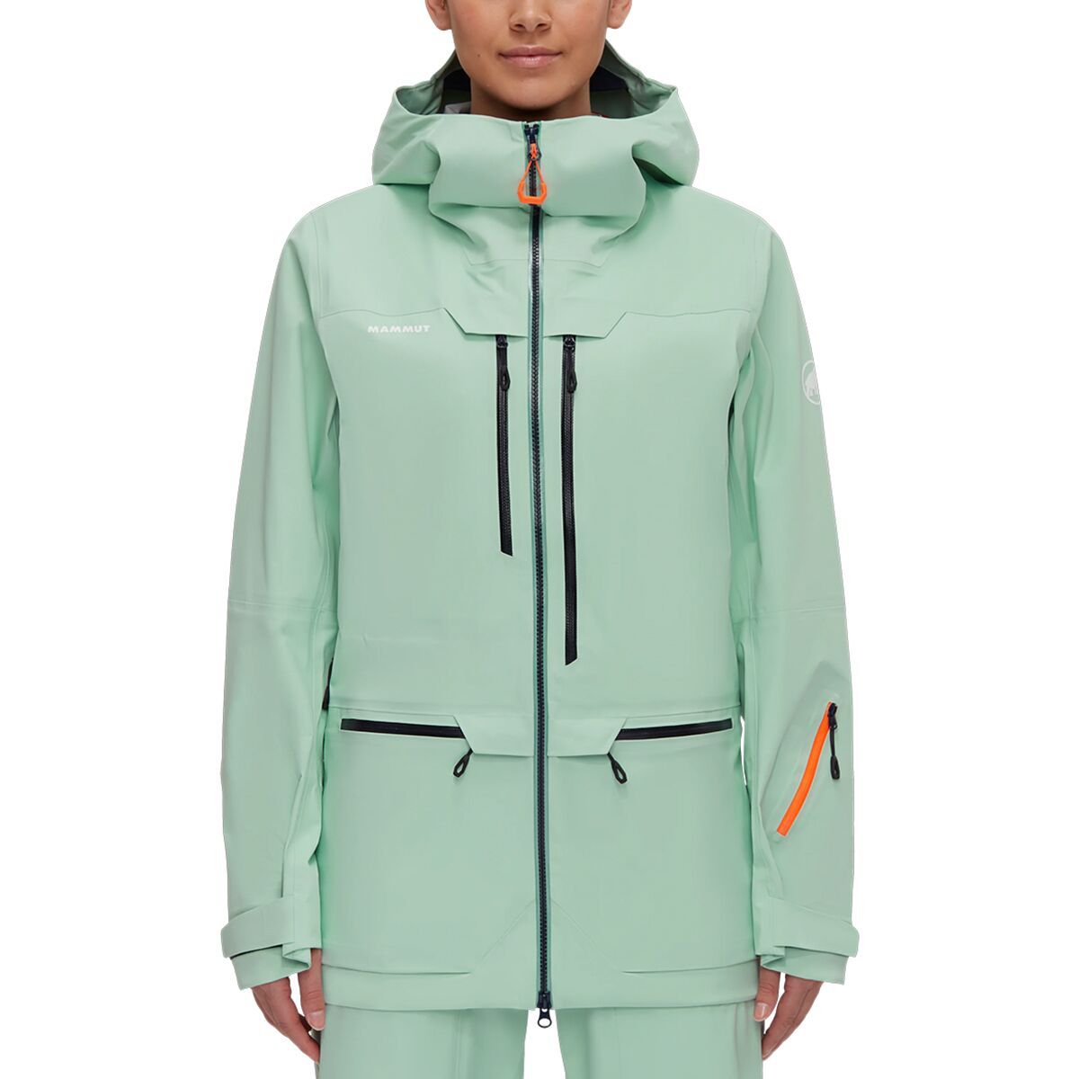 Mammut Haldigrat HS Hooded Jacket - Women's Neo Mint/Marine, L