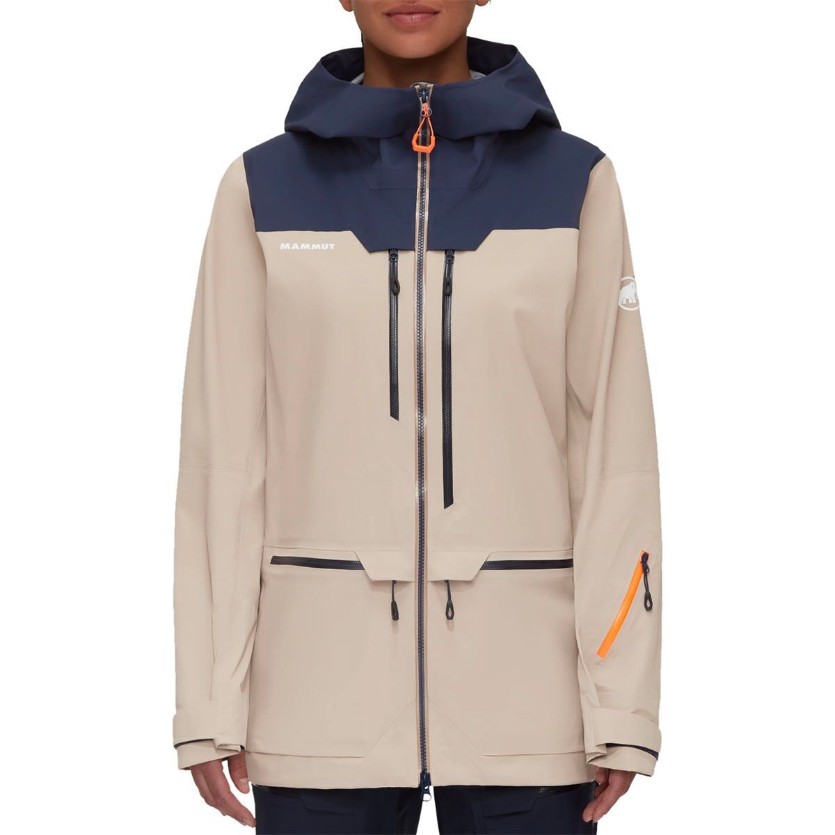 Mammut Haldigrat HS Hooded Jacket - Women's Savannah/Marine, XS
