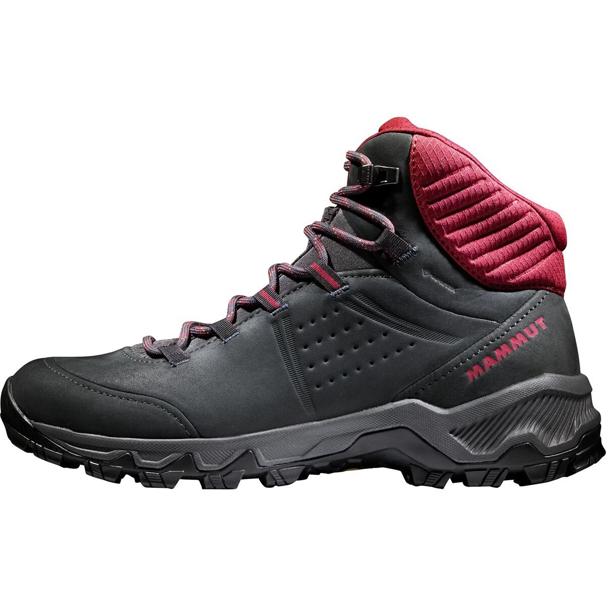 Mammut Nova IV Mid GTX Boot - Women's Black/Blood Red, 10.0