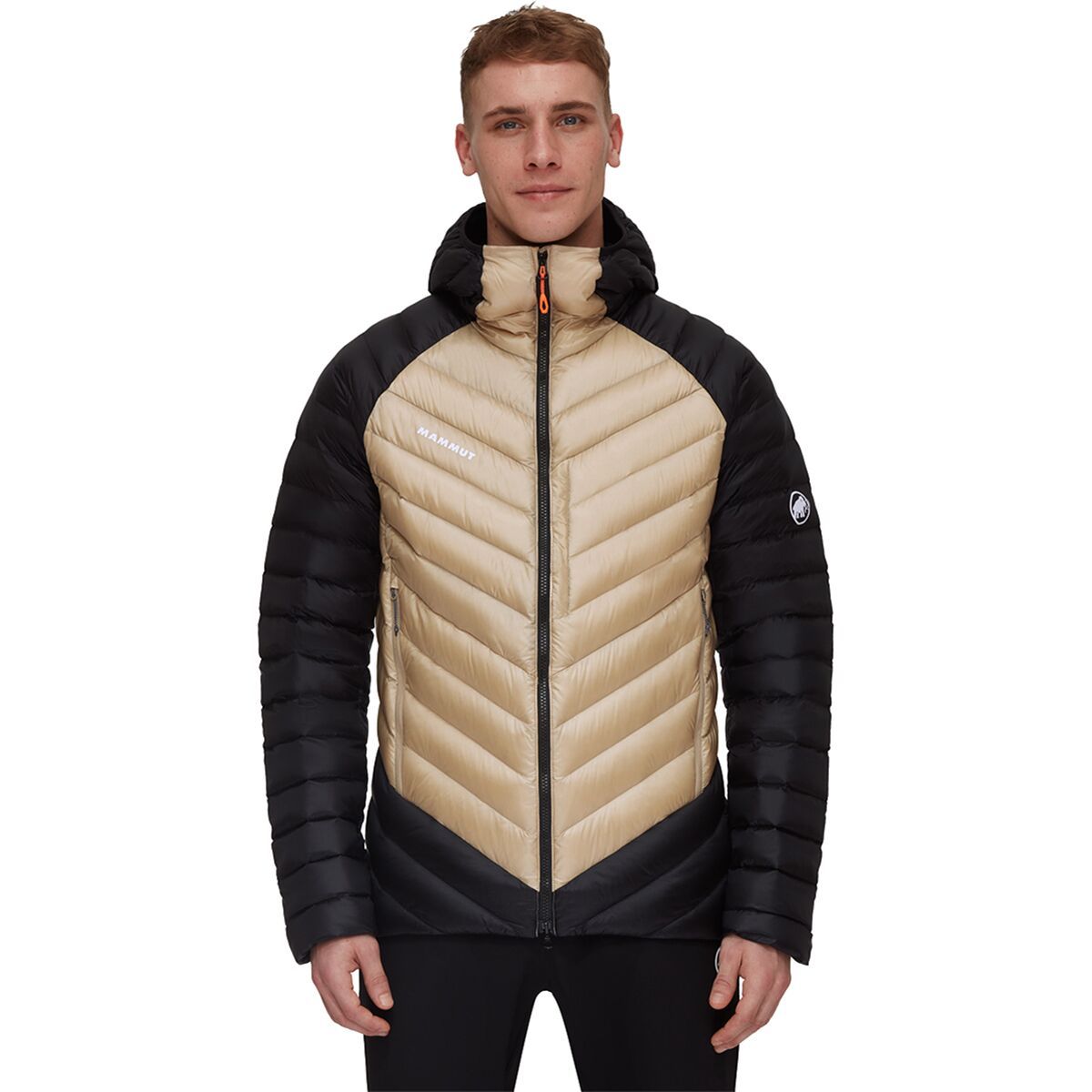 Mammut Broad Peak IN Hooded Jacket - Men's Savannah/Black, XL