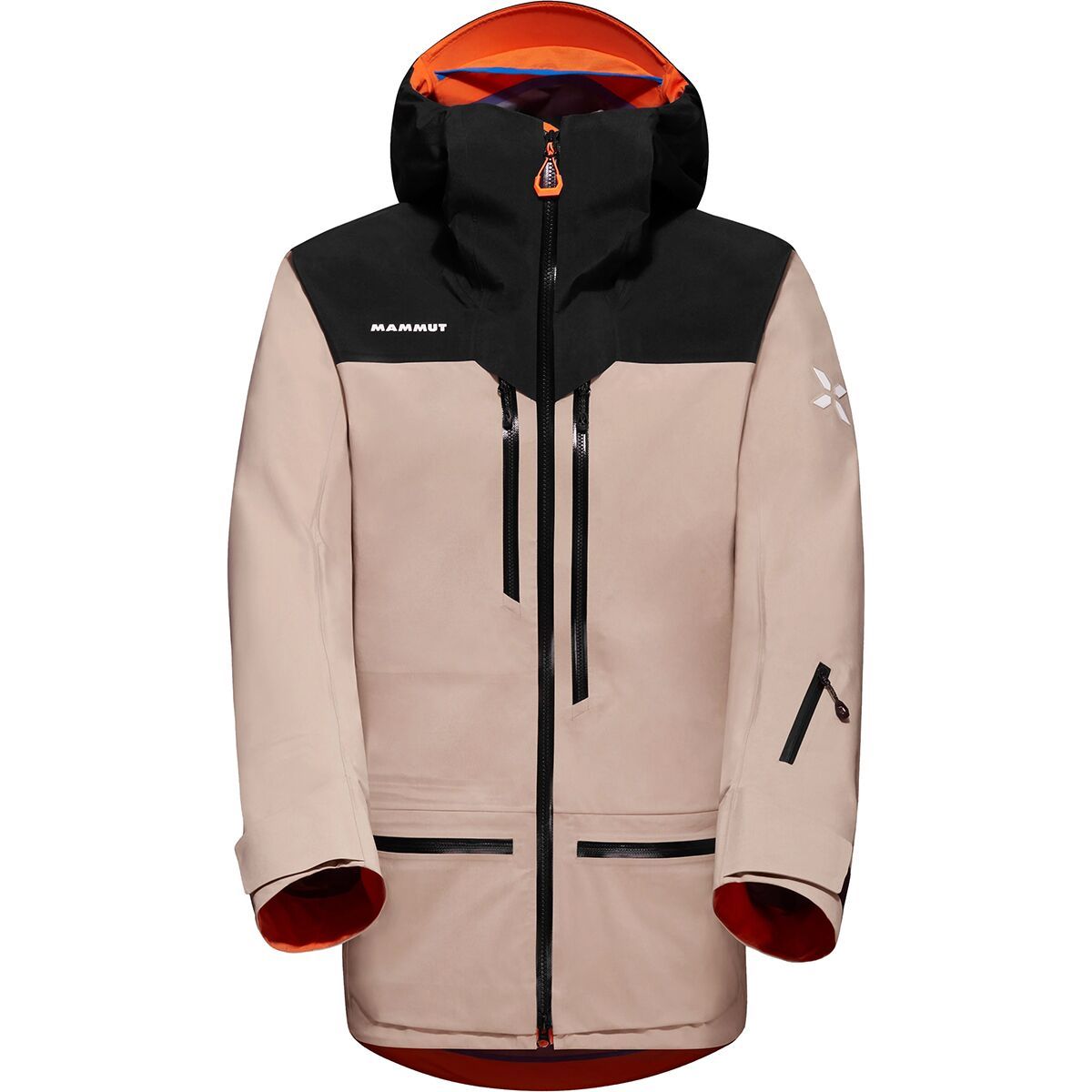 Mammut Eiger Free Pro HS Hooded Jacket - Men's Savannah/Black, XXL