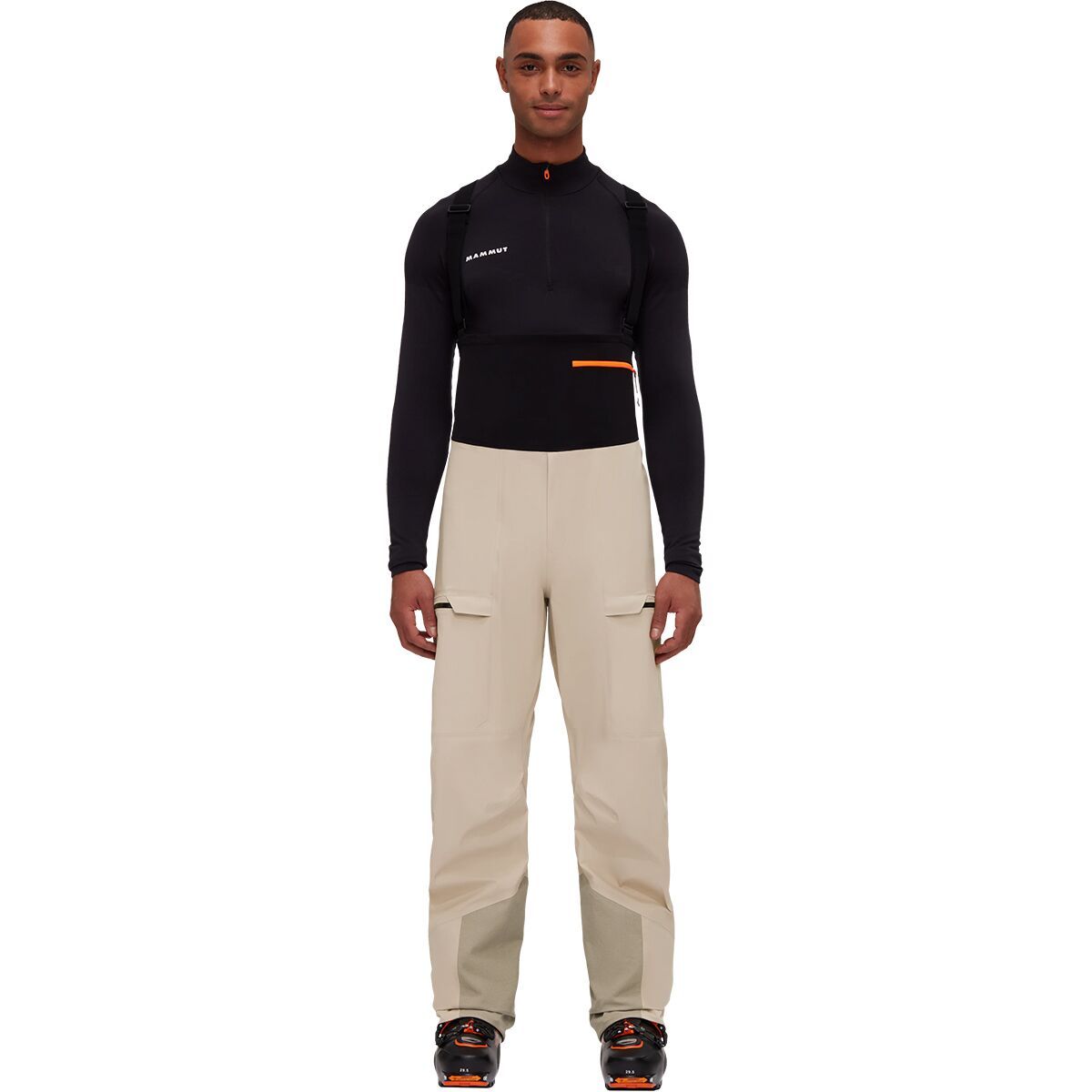 Mammut Haldigrat HS Bib Pant - Men's Savannah/Black, 36/Reg