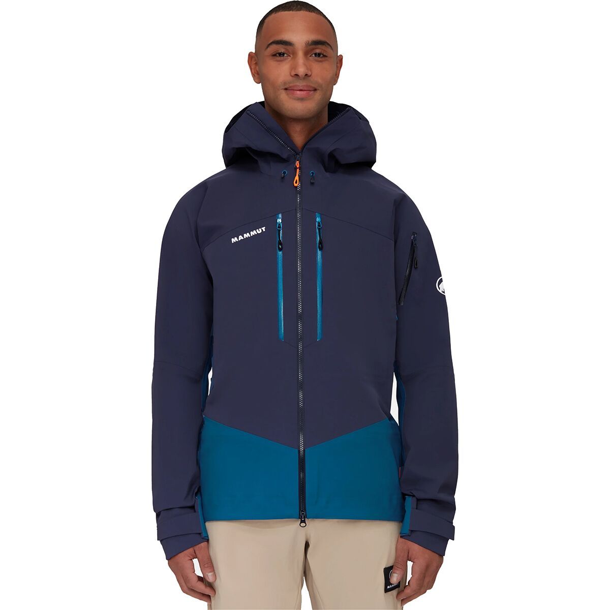 Mammut Taiss Pro HS Hooded Jacket - Men's Deep Ice/Marine, XXL