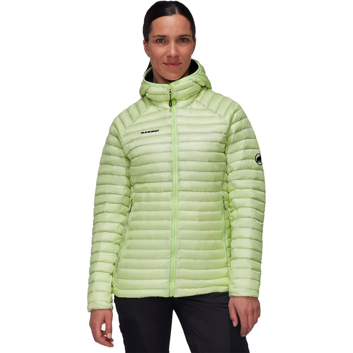 Mammut Aenergy IN Hooded Jacket - Women's Neo Lime/Black, L