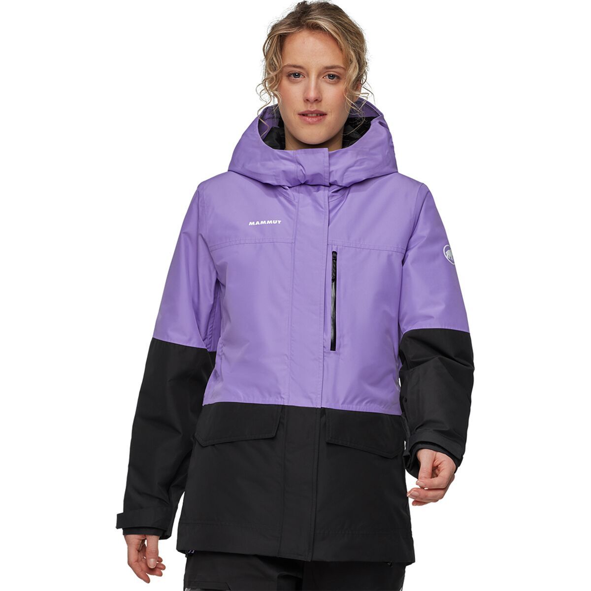 Image of Mammut Fall Line HS Thermo Hooded Jacket - Women's Lavandin/Black, XL