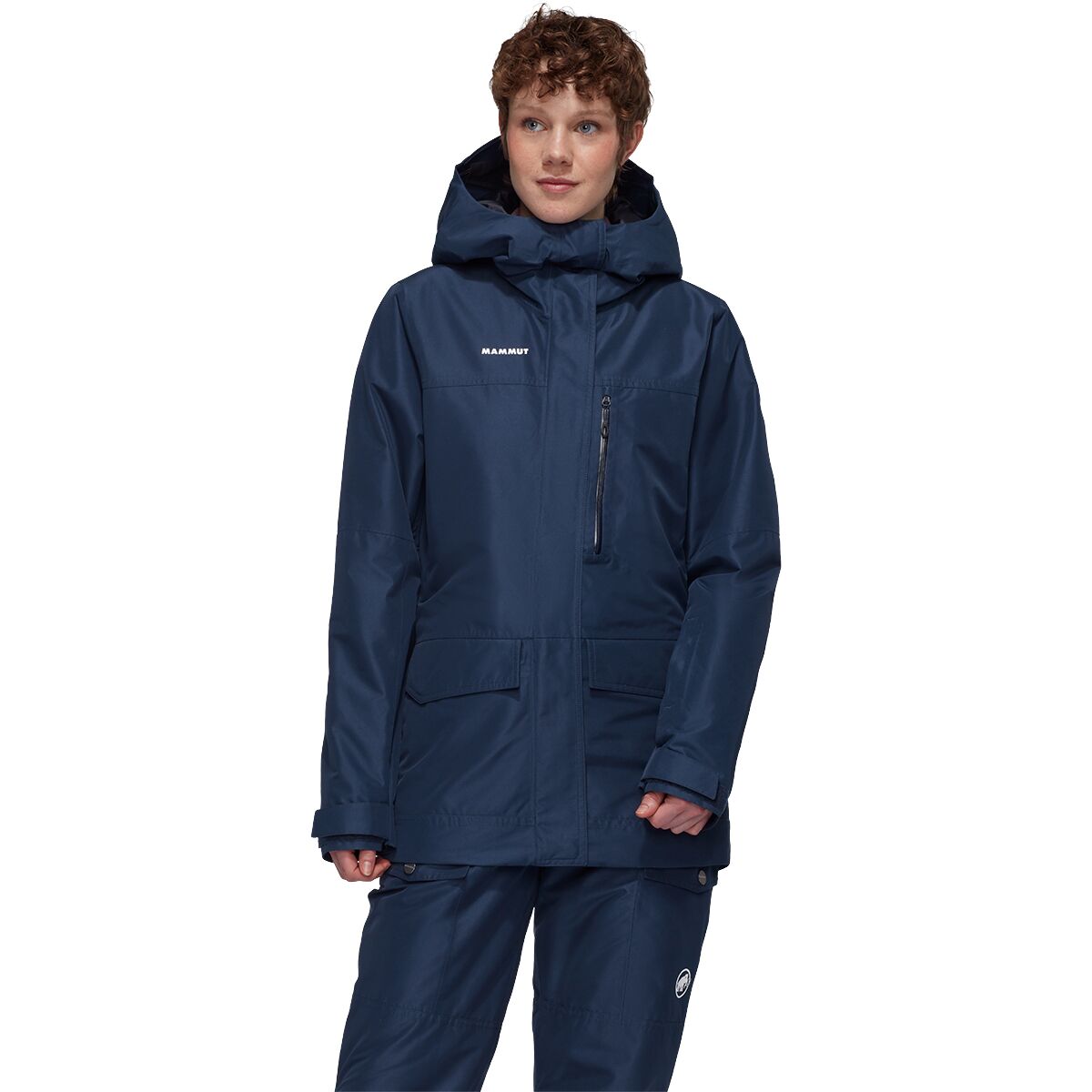 Image of Mammut Fall Line HS Thermo Hooded Jacket - Women's Marine, XL