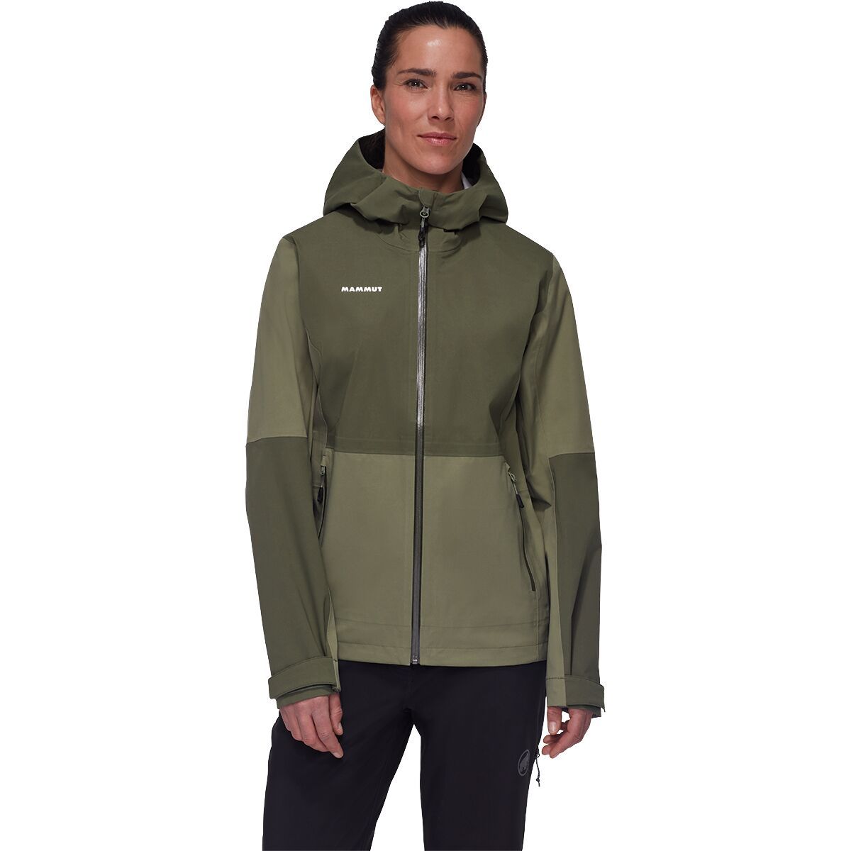 Image of Mammut Linard Guide HS Hooded Jacket - Women's Marsh/Dark Marsh, M