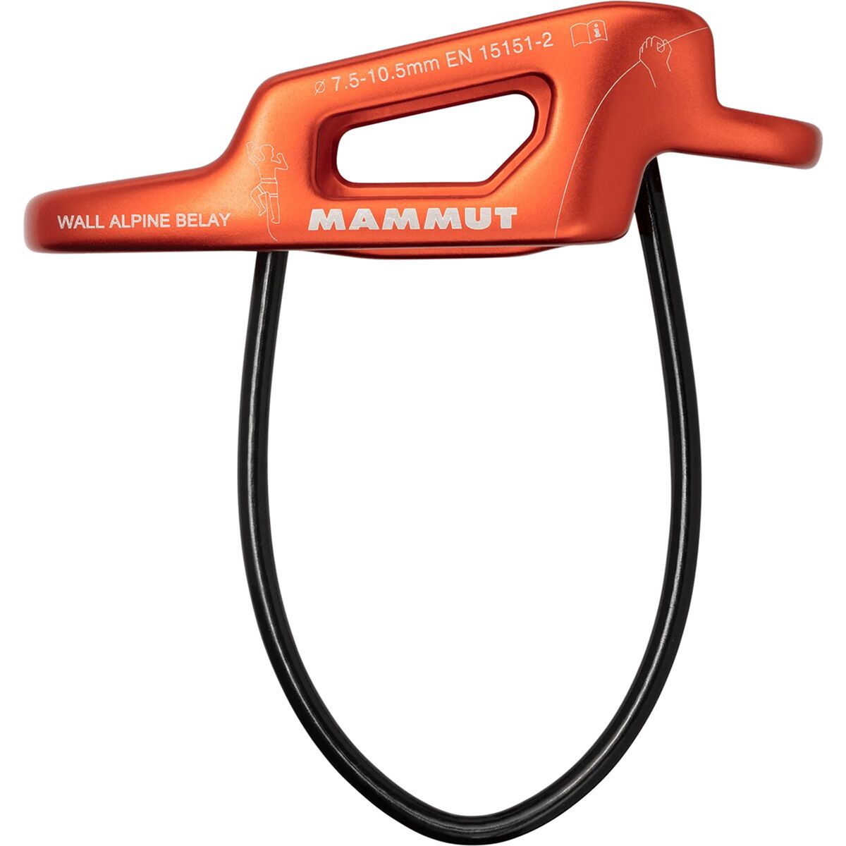 Image of Mammut Wall Alpine Belay Device Orange, One Size