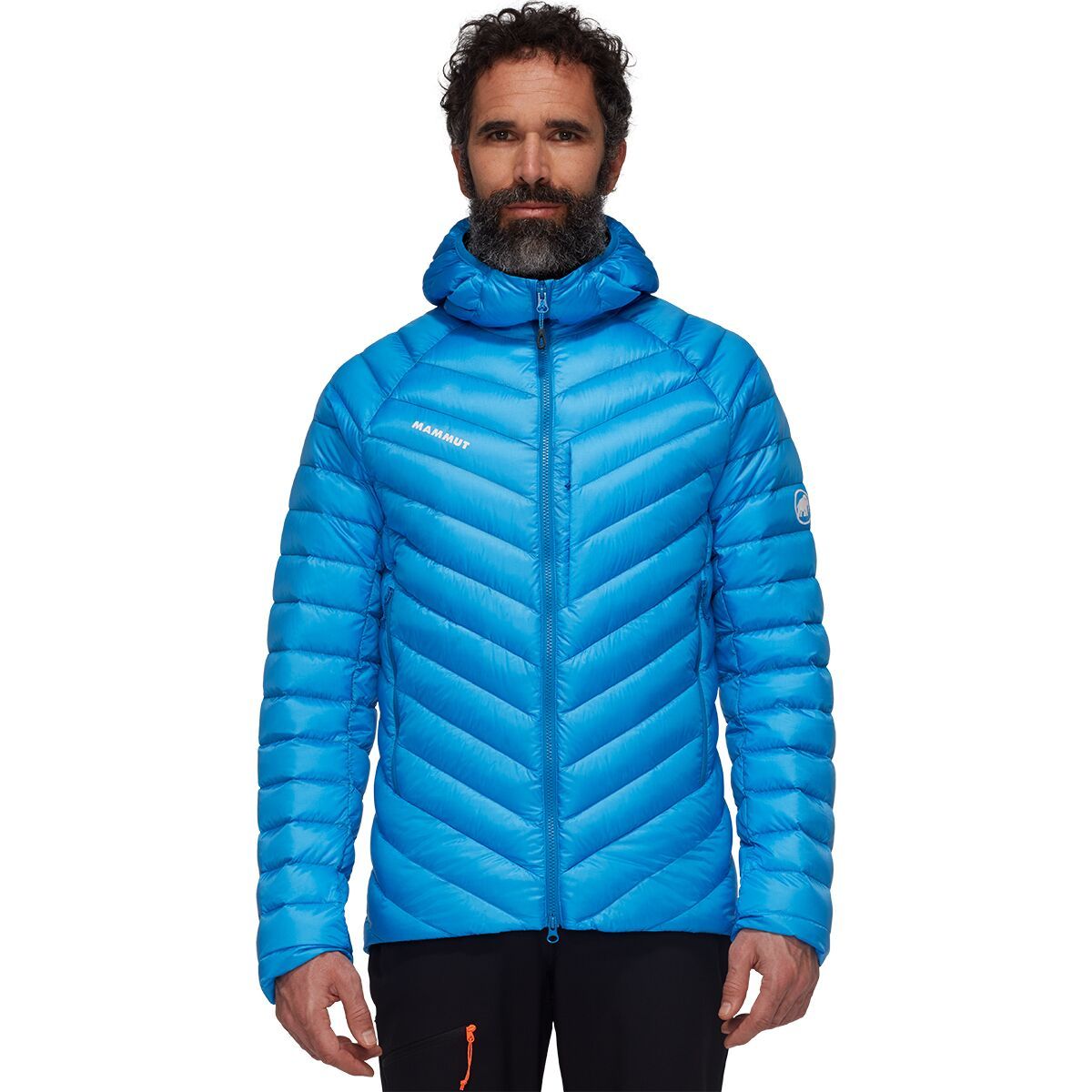 Mammut Broad Peak IN Hooded Jacket - Men's Glacier Blue/Black, M