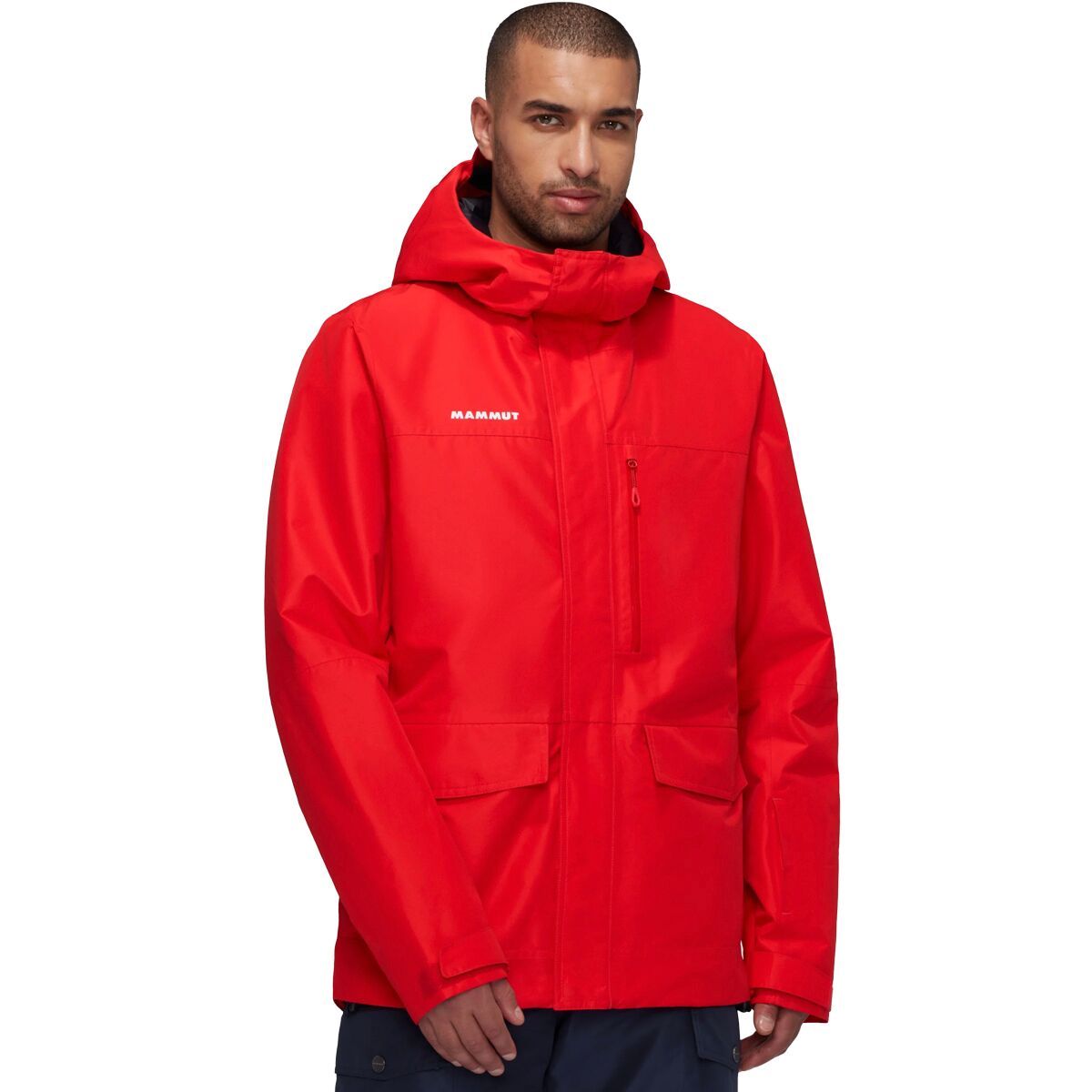 Image of Mammut Fall Line HS Thermo Hooded Jacket - Men's Mammut Red, L