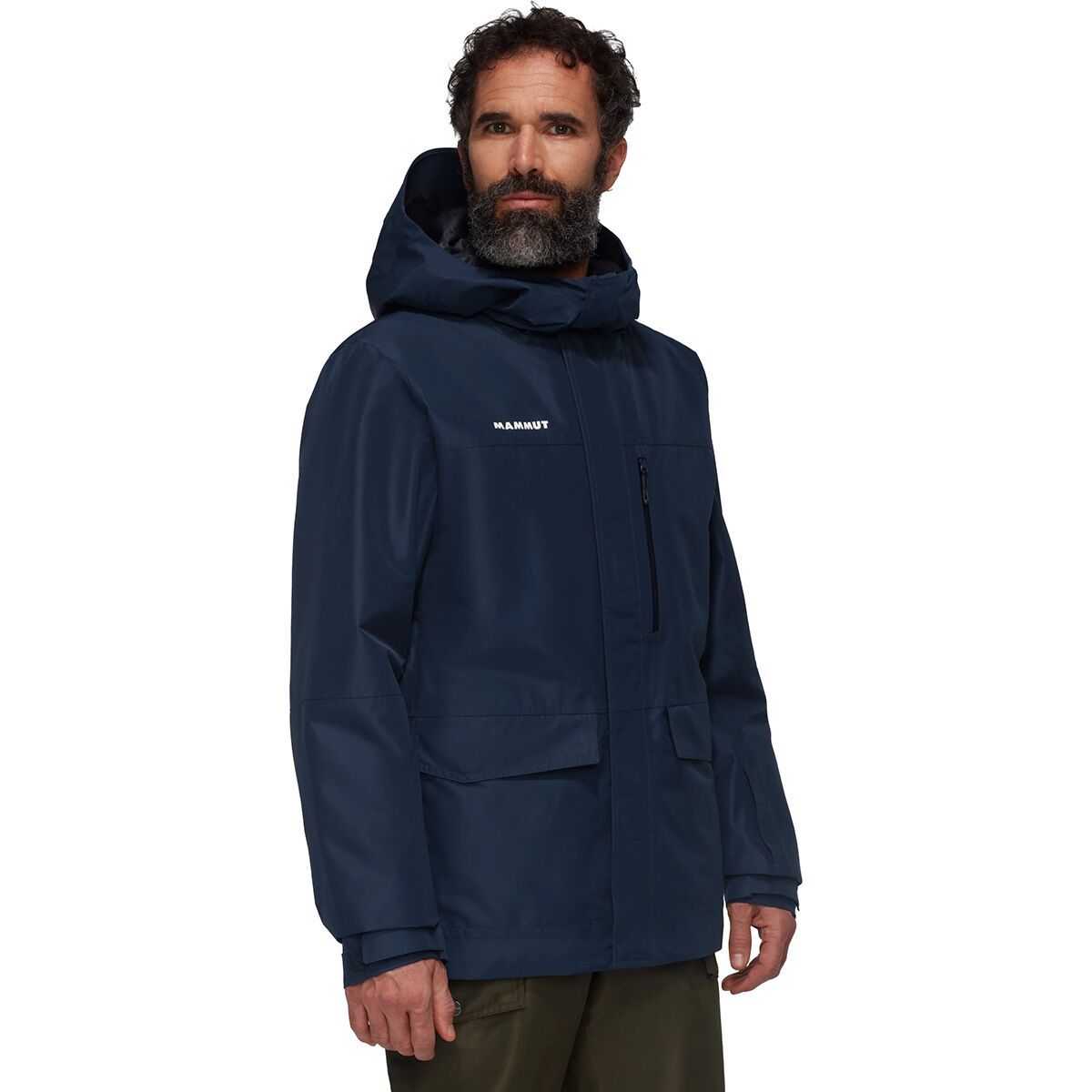 Image of Mammut Fall Line HS Thermo Hooded Jacket - Men's Marine, XXL