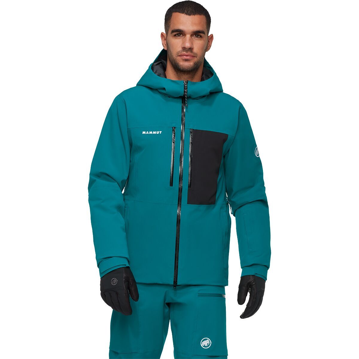 Image of Mammut Stoney HS Thermo Hooded Jacket - Men's Deep Teal/Black, XXL
