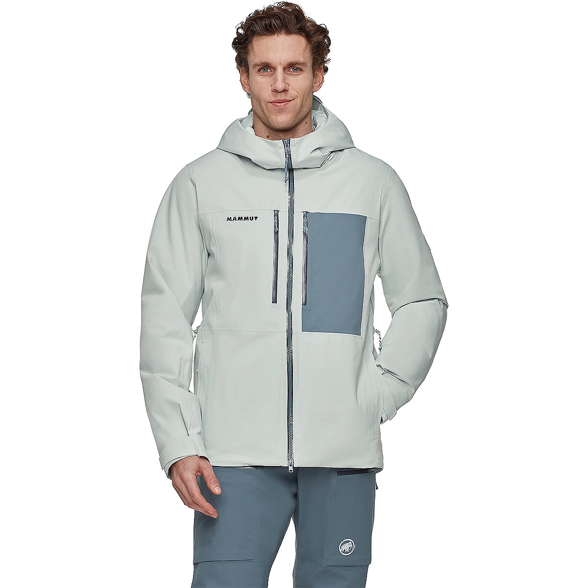 Image of Mammut Stoney HS Thermo Hooded Jacket - Men's Silver Sage/Strata, S