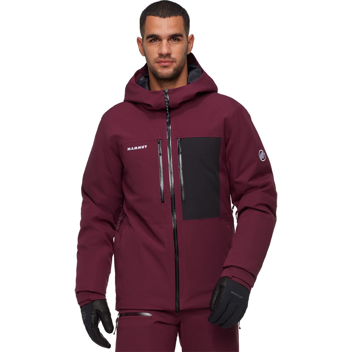 Image of Mammut Stoney HS Thermo Hooded Jacket - Men's Vin/Black, XXL