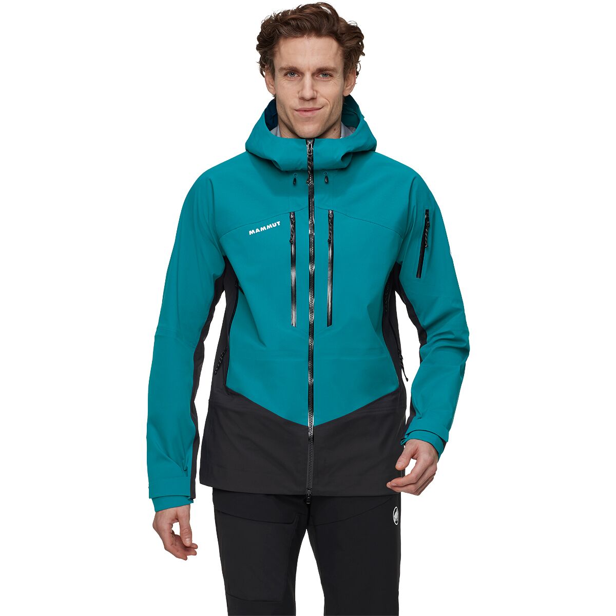 Image of Mammut Taiss Pro HS Hooded Jacket - Men's Deep Teal/Black, XXL
