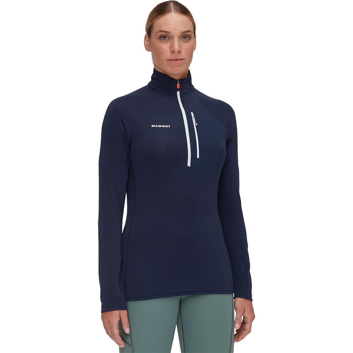 Image of Mammut Aenergy Light ML 1/2-Zip Pullover - Women's Marine, XL