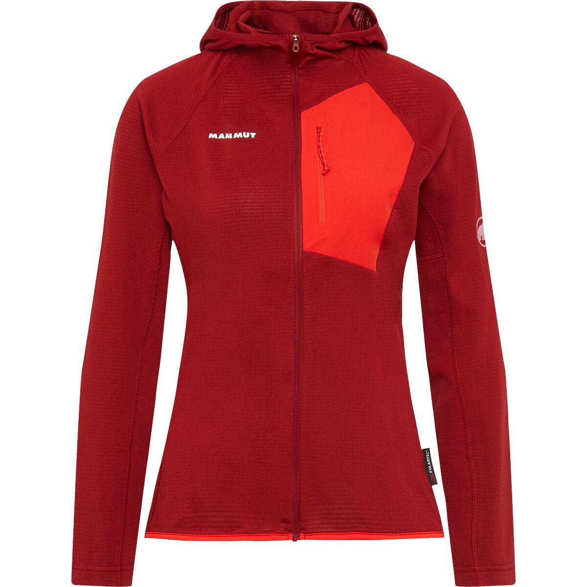 Image of Mammut Aenergy Light ML Hooded Jacket - Women's Dark Mammut Red/Mammut Red, XL