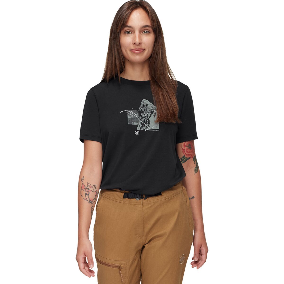 Image of Mammut Mountain 4208m T-Shirt - Women's Black, S