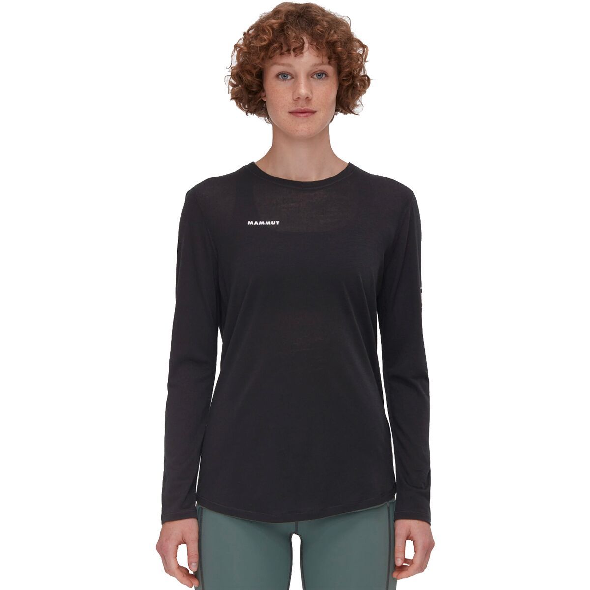 Image of Mammut Tree Wool FL Long-Sleeve Shirt - Women's Black, M