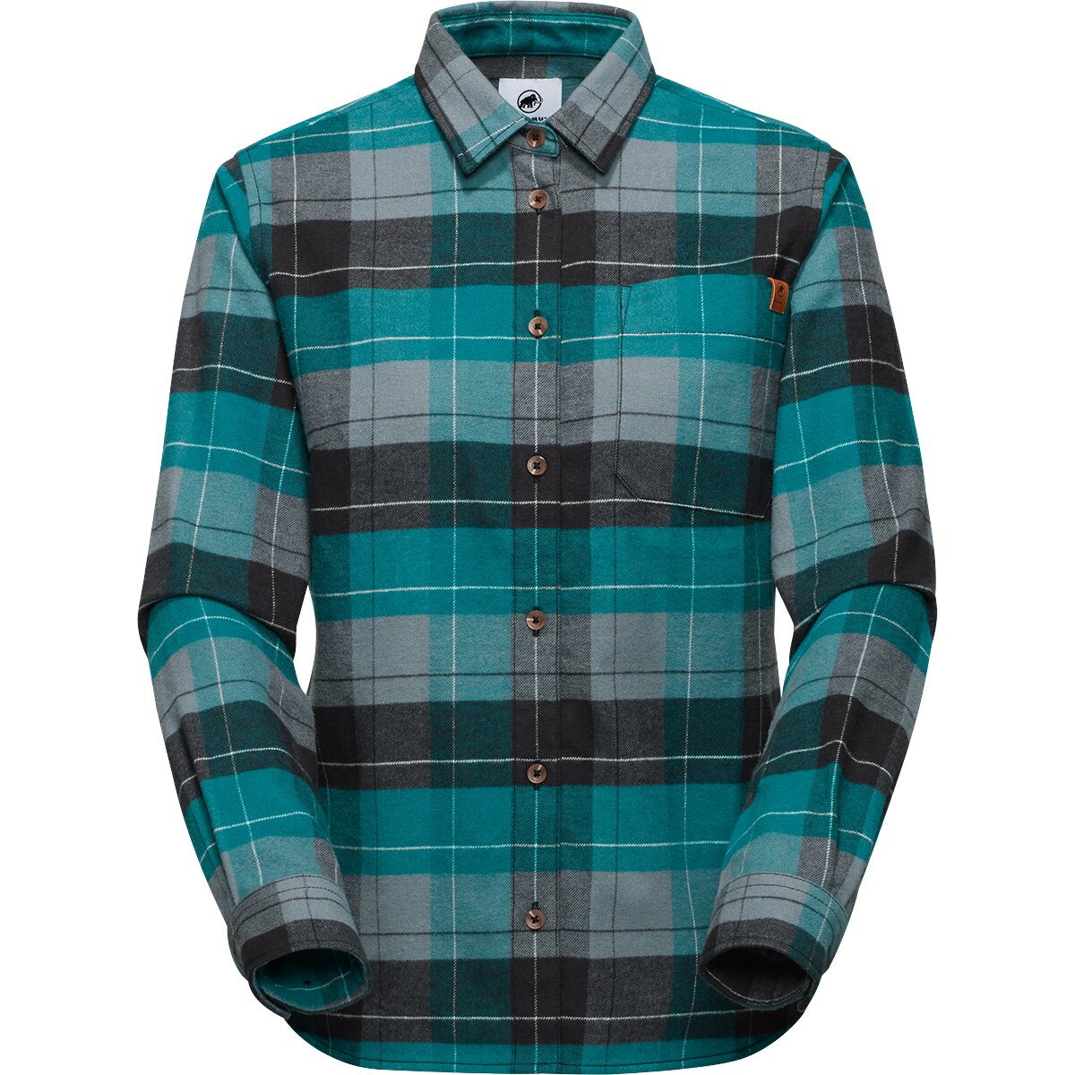 Image of Mammut Trovat Long-Sleeve Shirt - Women's Strata/Deep Teal, L