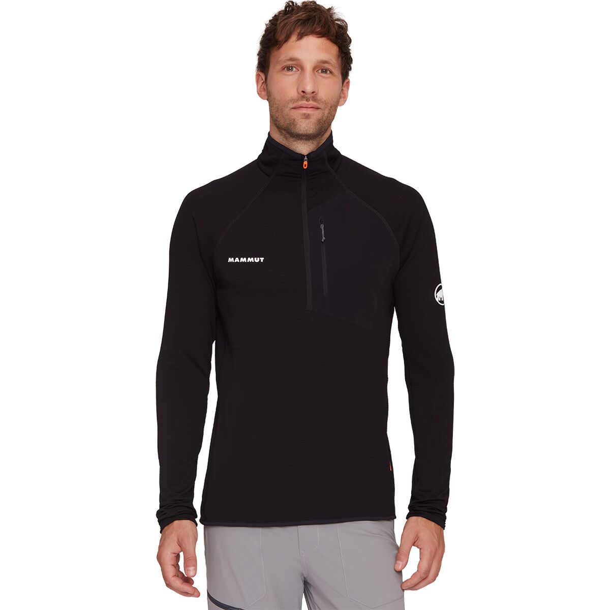 Image of Mammut Aenergy Light ML Half-Zip Pullover - Men's Black, L