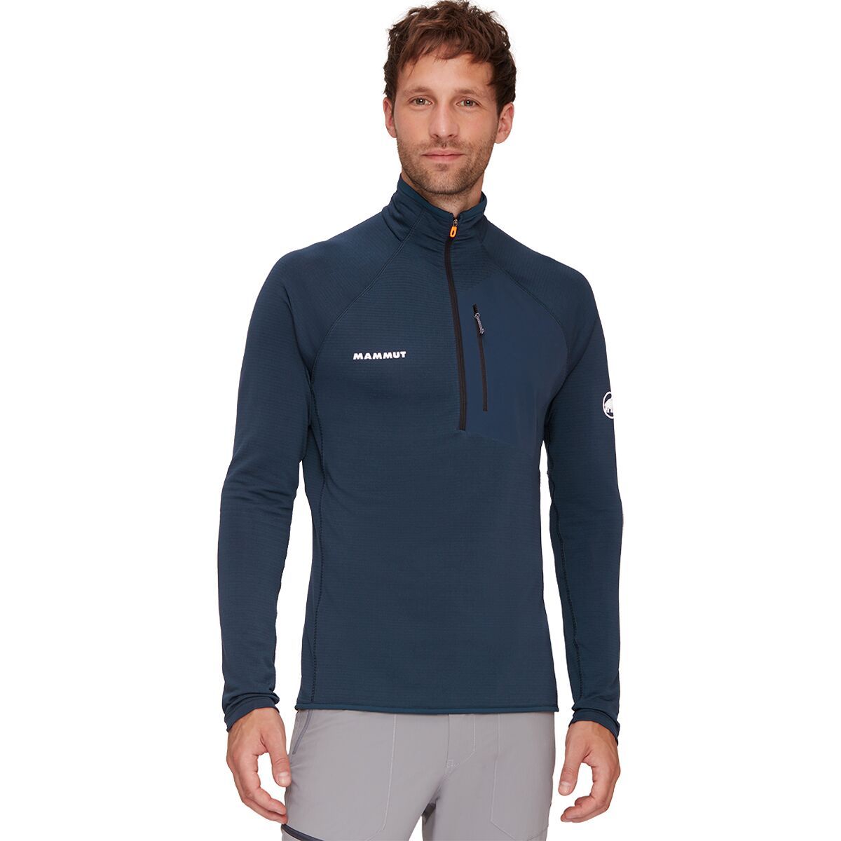 Image of Mammut Aenergy Light ML Half-Zip Pullover - Men's Marine, M